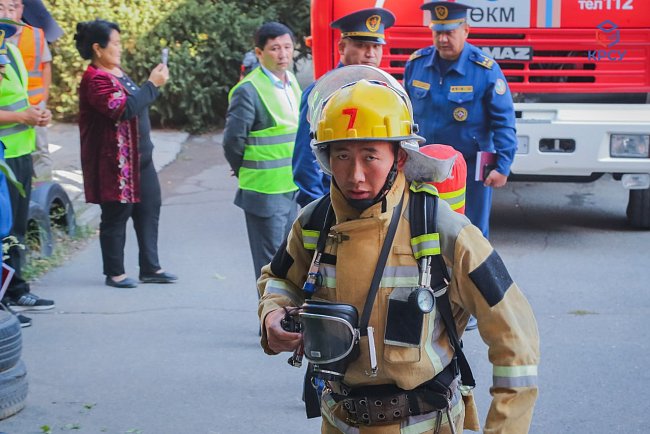 A large-scale republican fire-fighting exercise took place at KRSU
