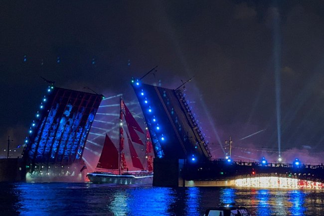 Schoolchildren from secondary school KRSU attended the legendary festival “Scarlet Sails” in St. Petersburg