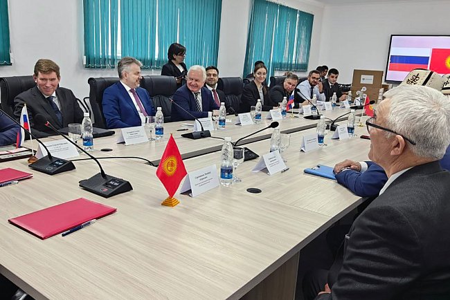 A delegation from Russia visited the Naryn region: KRSU and Naryn State University signed a cooperation agreement