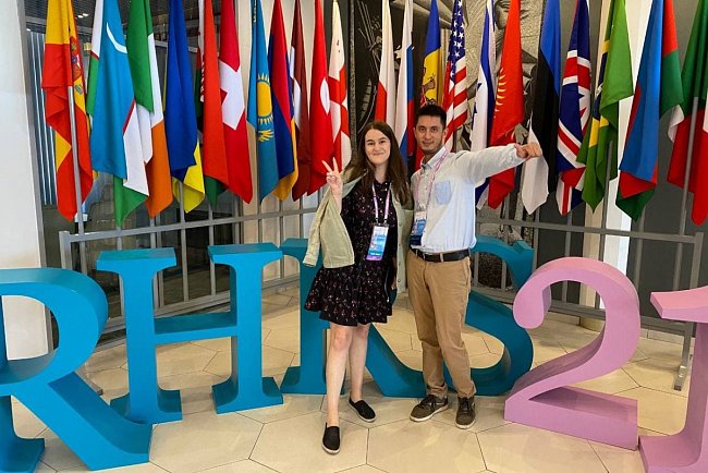 KRSU student Valeria Salimzyanova spoke at the RHRS Congress