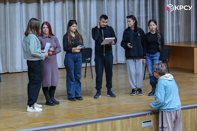 A rehearsal for the play has begun at KRSU «And the dawns here are quiet»