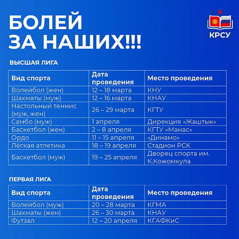 Болей за наших!