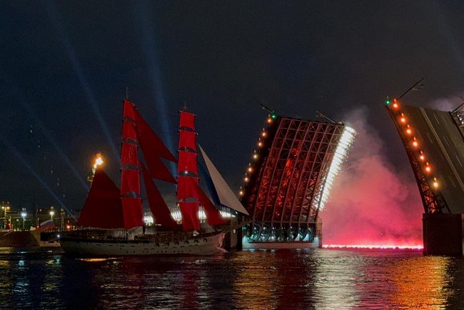 Schoolchildren from secondary school KRSU attended the legendary festival “Scarlet Sails” in St. Petersburg