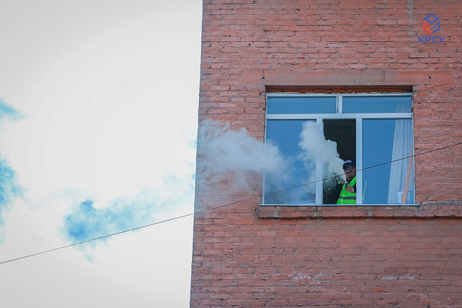 В КРСУ прошли масштабные республиканские противопожарные учения