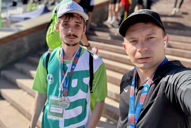 КРСУ принял участие в международном марафоне «Run the Silk Road – ШОС» на Иссык-Куле