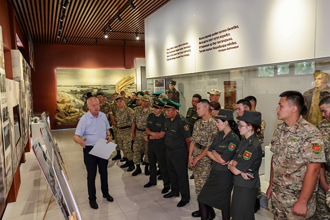 Exhibition about border guards in the Museum of Hero of the Soviet Union Ch. Tuleberdieva